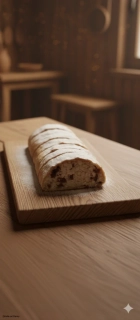 Tvarohovo-hrozienková 1,800g (celá noha,;štrúdla s lístkového cesta)